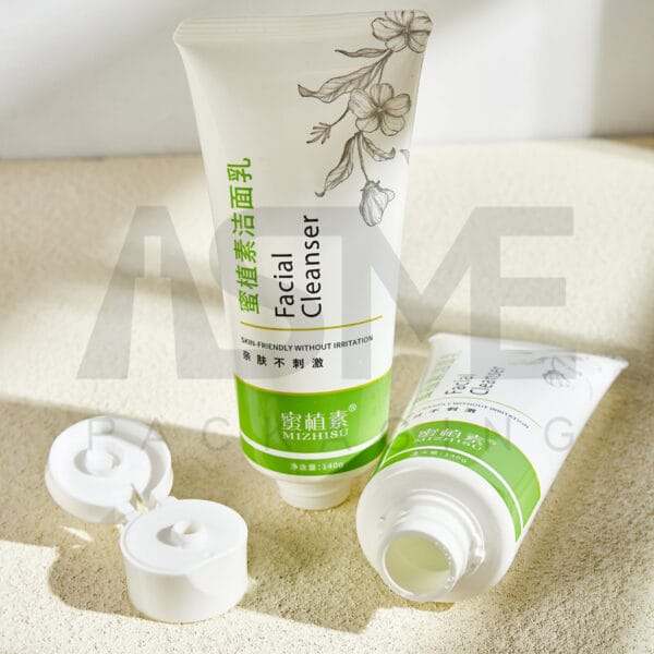 facial cleanser tube