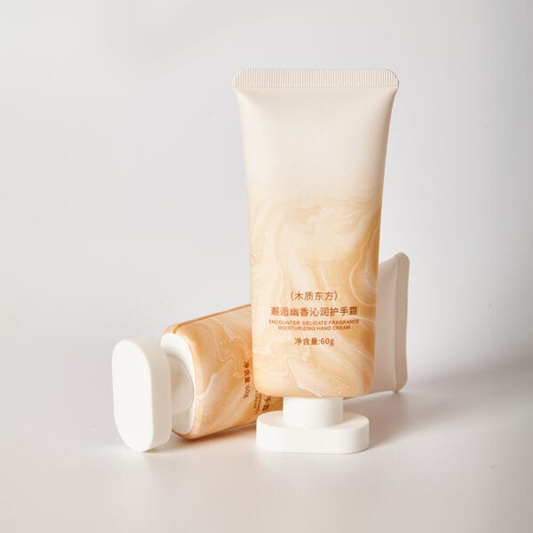 hand cream oval tube pacakging